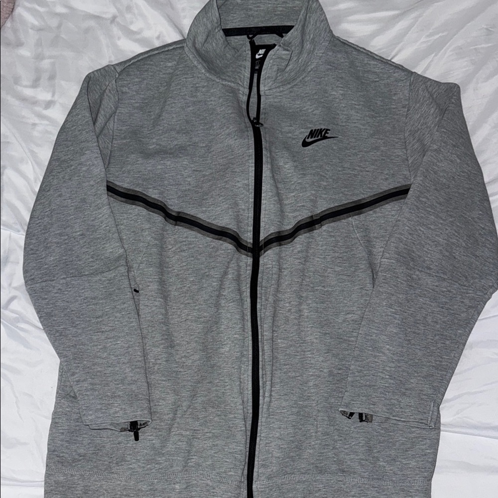 Nike Heather Gray Full-Zip Jacket